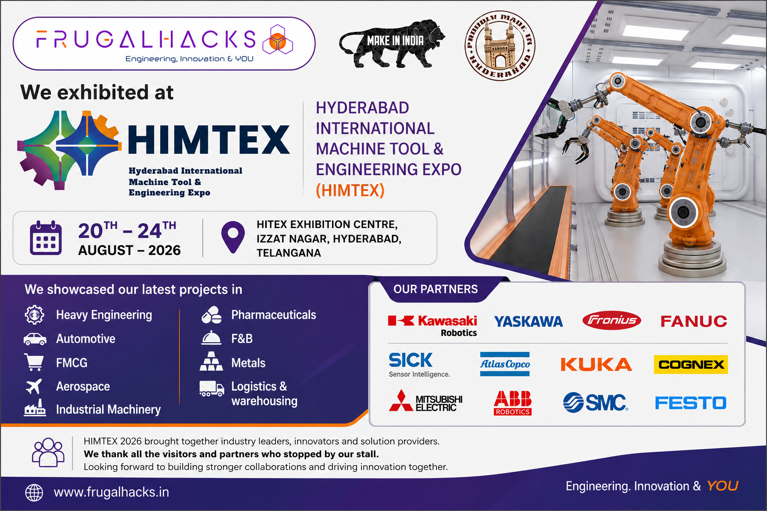 Frugalhacks at HIMTEX 2026 Engineering & Manufacturing